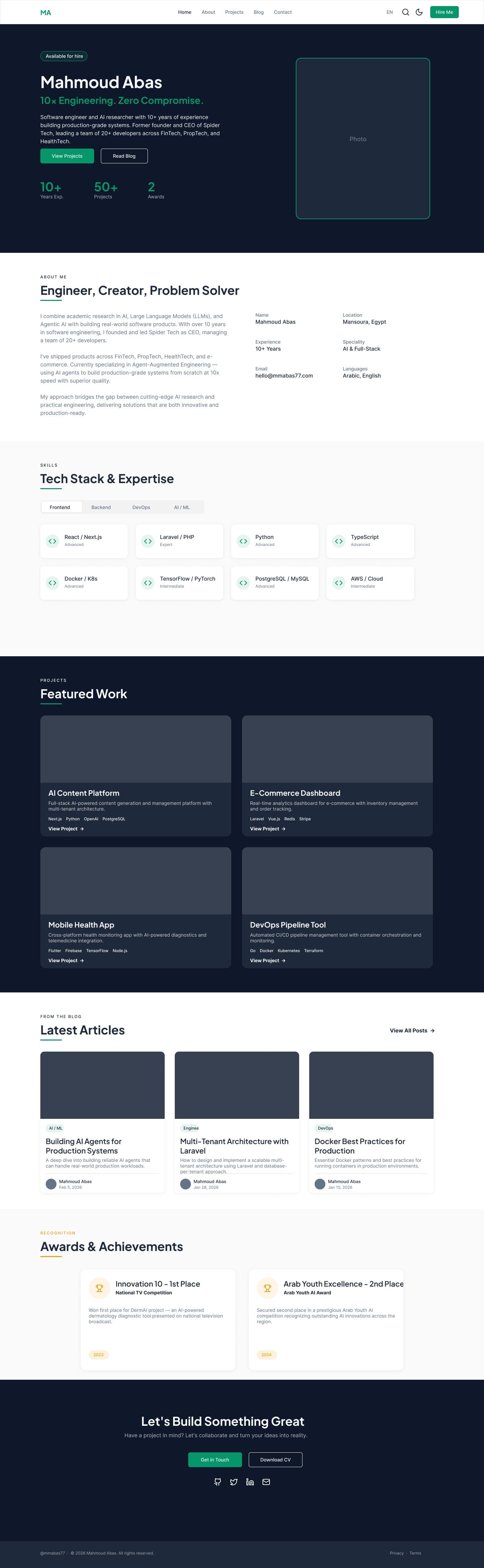 محمود عباس | الموقع الشخصي والمدونة screenshot 1